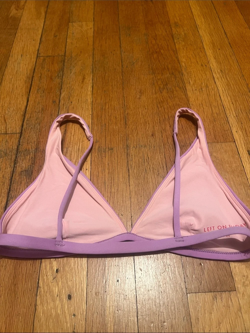 Left On Friday Lilac Triangle Bikini Top